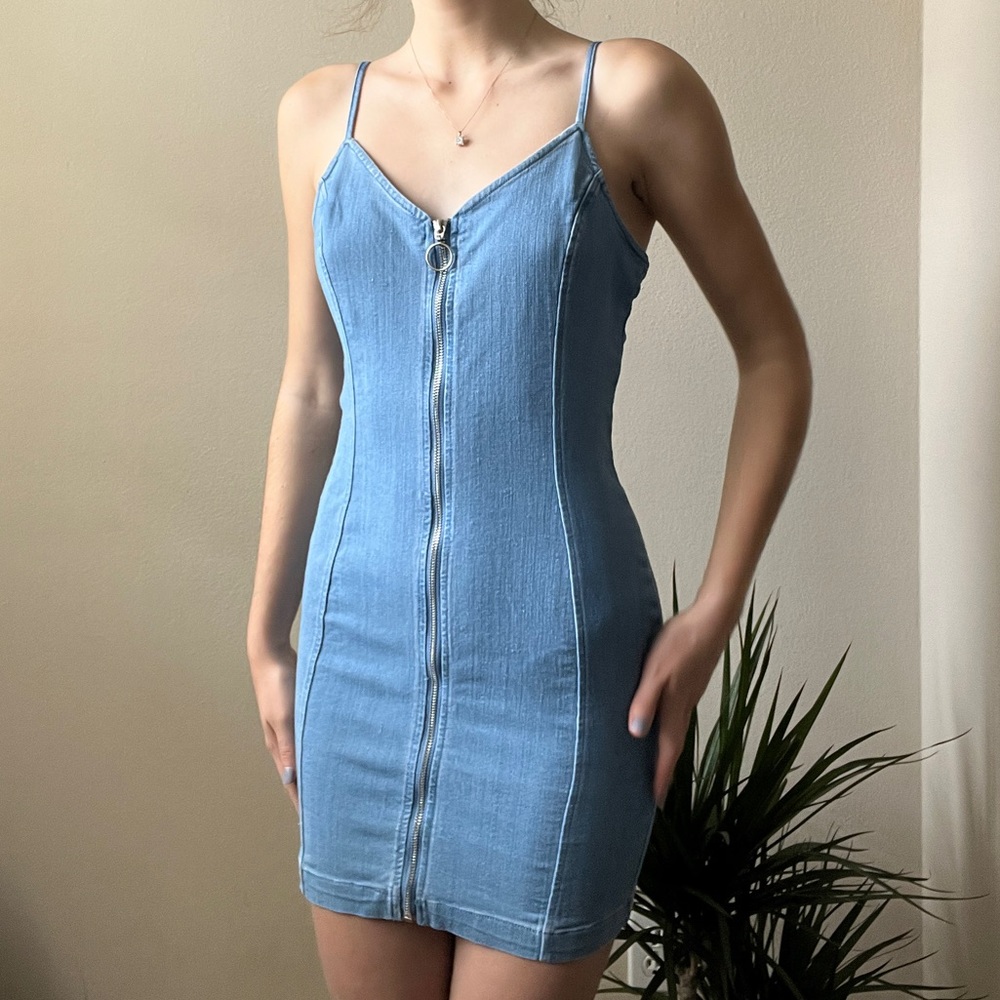 Iris Bodycon Denim Dress